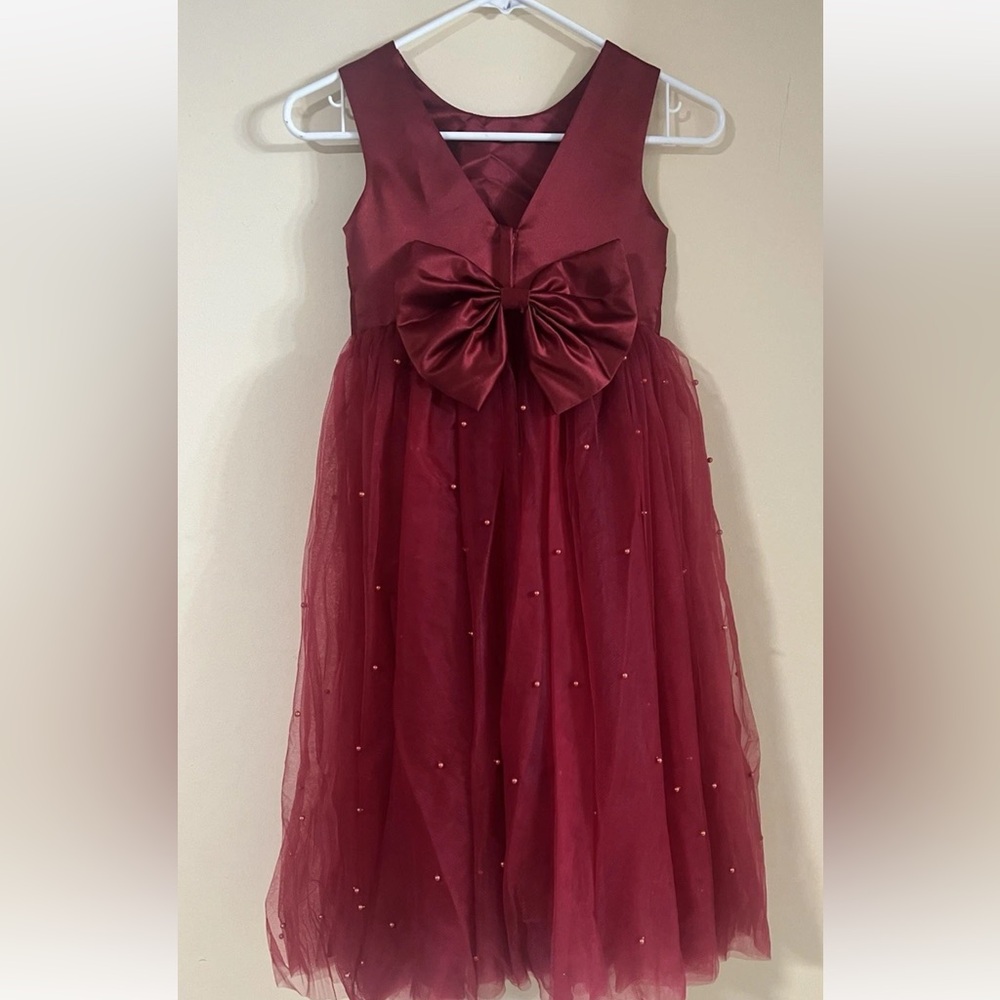 New Girls Dress Unbranded Size 6 Color Red ….#146